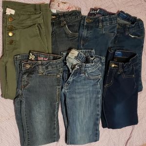Lot of girls jeans